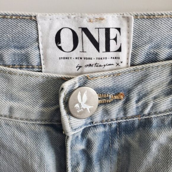 One Teaspoon Medium Rise Awesome Baggies Jeans Size 25 - Picture 6 of 11